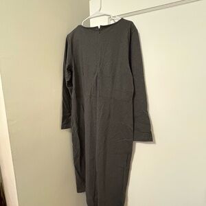 J. Crew Charcoal Long Sleeve Dress